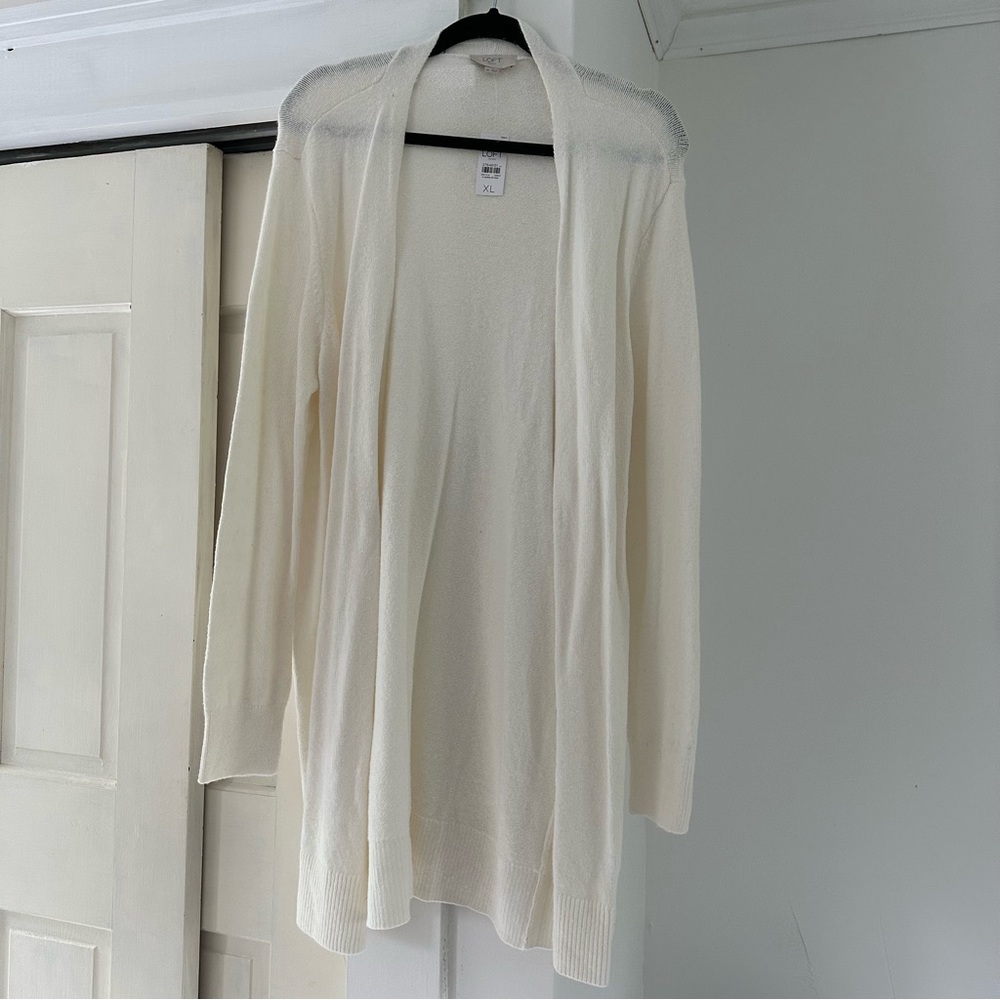 Loft Long open cardigan